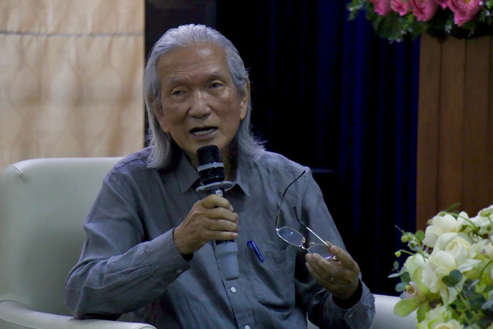 Nhà nghiên cứu Trần Đình Sơn. Ảnh: HẢI NHI