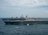 Nhóm tàu sân bay Mỹ, tàu khu trục trực thăng Nhật cùng hoạt động tại Biển Đông