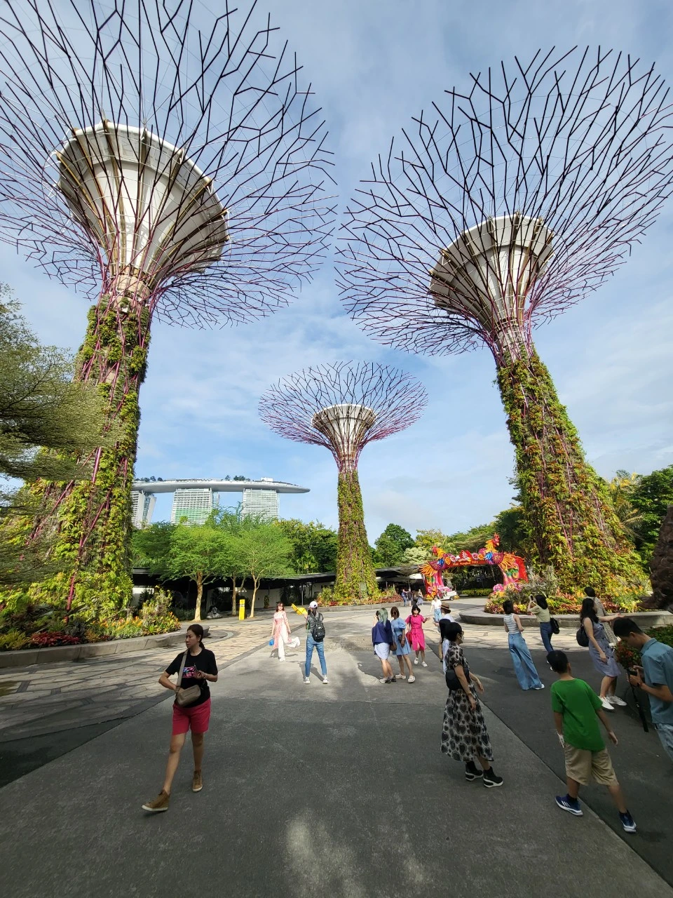 Một trong những điểm nhấn lớn nhất của Gardens by the Bay chính là các cây siêu năng lượng trong khu vườn trồng, tổng cộng có tất cả 18 cây siêu năng lượng.
