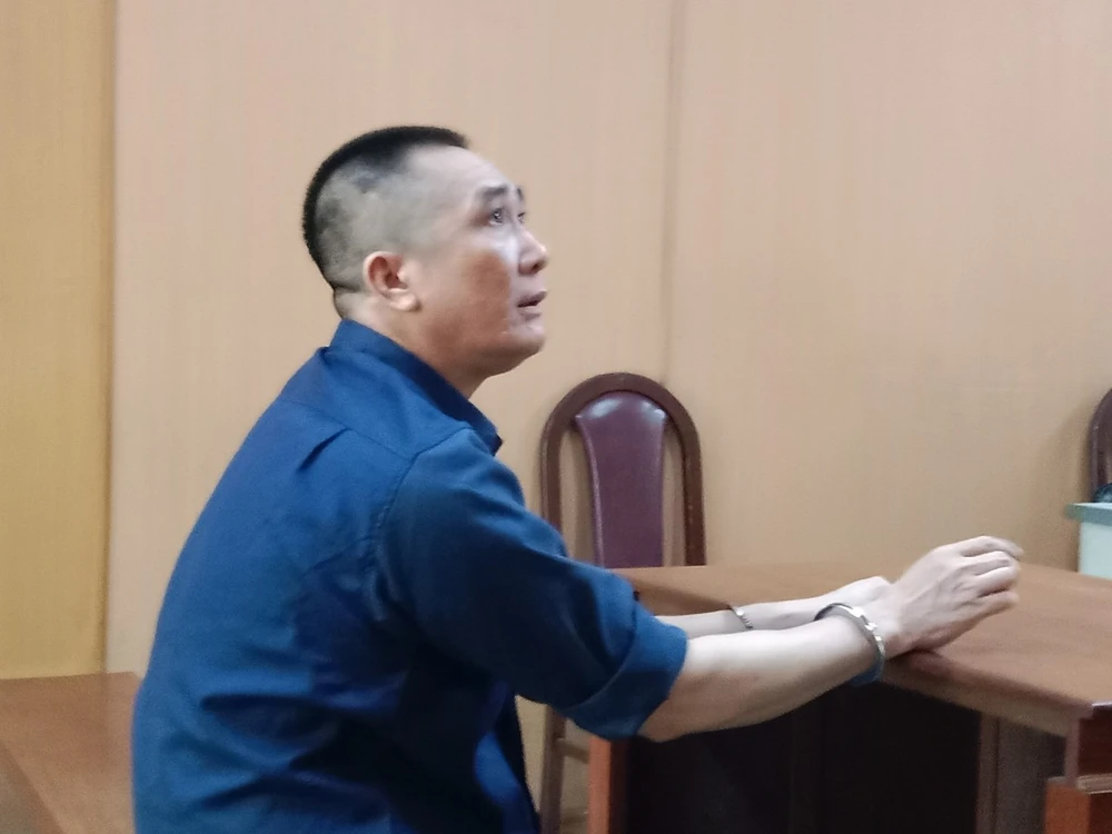 Bị cáo Vũ Văn Khương tại toà. Ảnh: ĐL