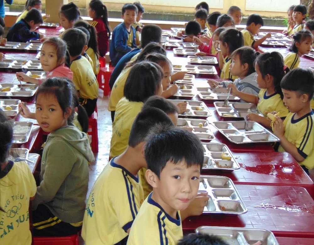 học sinh mắc bệnh quai bị