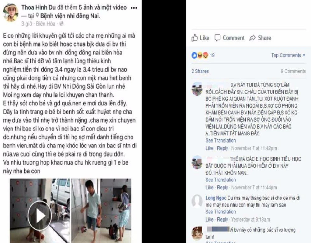 bệnh viện nhi đồng đồng nai