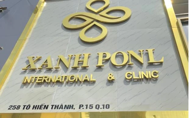 Viện thẩm mỹ Xanh Ponl hoạt động khi chưa được Sở Y tế TP.HCM cấp giấy phép. Ảnh: SỞ Y TẾ