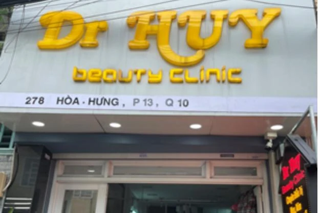 Cơ sở thẩm mỹ Dr Huy chưa có giấy phép hoạt động. Ảnh: SỞ Y TẾ Cơ sở thẩm mỹ Dr Huy chưa có giấy phép hoạt động. Ảnh: SỞ Y TẾ