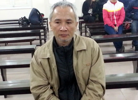 Bị cáo tại tòa.