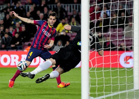 Barcelona đã tạo được lợi thế để có mặt ở chung kết Cúp Nhà vua