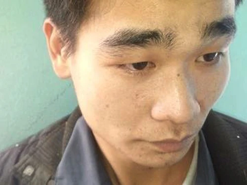 Lý Văn Hành sau khi bị bắt tại cơ quan công an