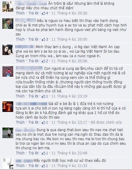 Những ý kiến trái chiều của cộng đồng mạng về sự việc trói bé gái