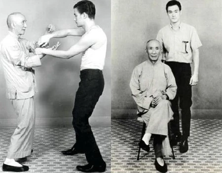 Lý Tiểu Long và sư phụ Diệp Vấn