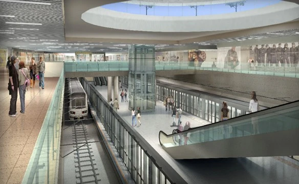 Hình ảnh nhà ga ngầm tuyến Metro số 1 ở Sài Gòn