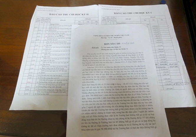 Phụ huynh khiếu nại hiệu trưởng ảnh 1