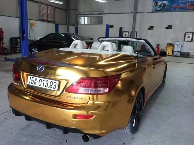 siêu xe, mui trần, mạ vàng, Hải Phòng, đại gia, Lexus