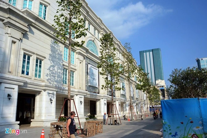 Phố đi bộ dài 640 m ở Sài Gòn trước ngày khánh thành