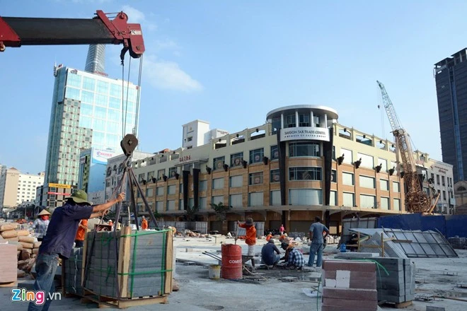 Phố đi bộ dài 640 m ở Sài Gòn trước ngày khánh thành