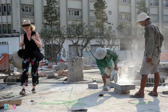 Phố đi bộ dài 640 m ở Sài Gòn trước ngày khánh thành