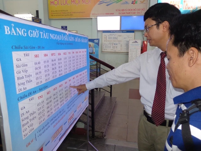 Khai trương chuyến tàu ngoại ô Sài Gòn - Dĩ An ảnh 1