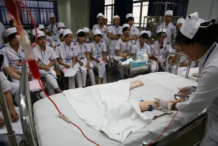 Sang Đức làm điều dưỡng, lương 65 triệu đồng/tháng ảnh 1