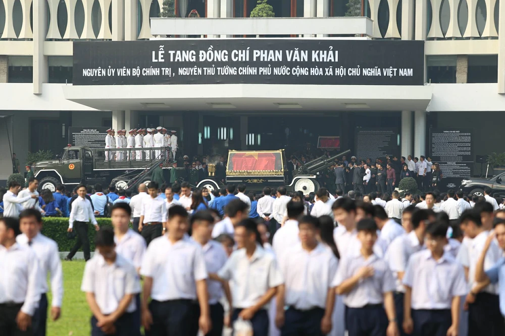 Linh xa đưa linh cữu bác Sáu Khải về đất mẹ Củ Chi ảnh 1