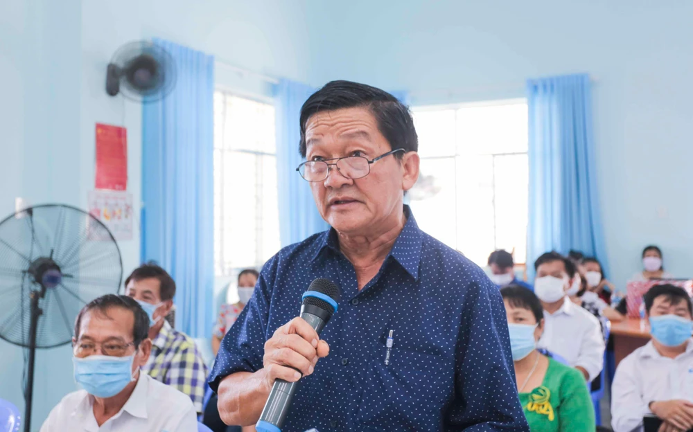 Cử tri Huỳnh Hữu Phước có những ý kiến về vấn đề Luật Đất đai và giao dịch bất động sản