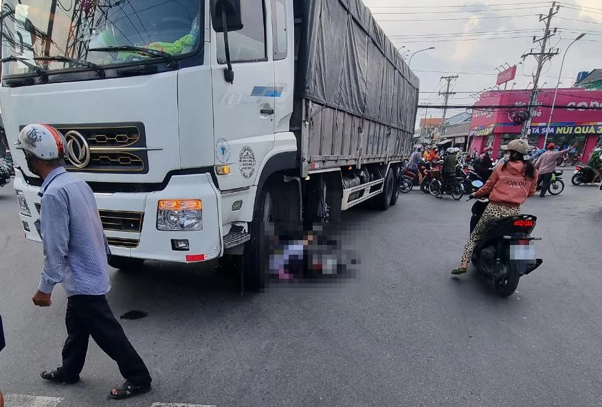 Hiện trường vụ tai nạn. Ảnh: CTV