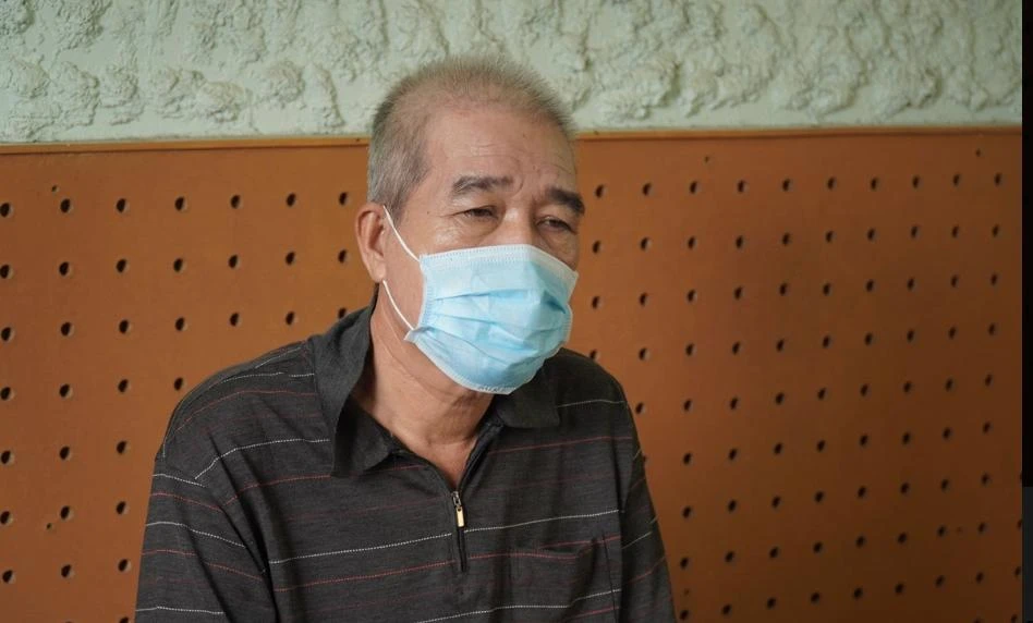 Phạm Văn Đủ khi bị bắt. Ảnh : CACC