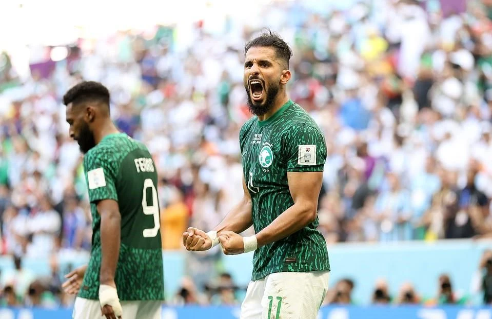 Các cầu thủ Saudi Arabia đã chiến đấu kiên cường trước Argentina. Ảnh: Getty