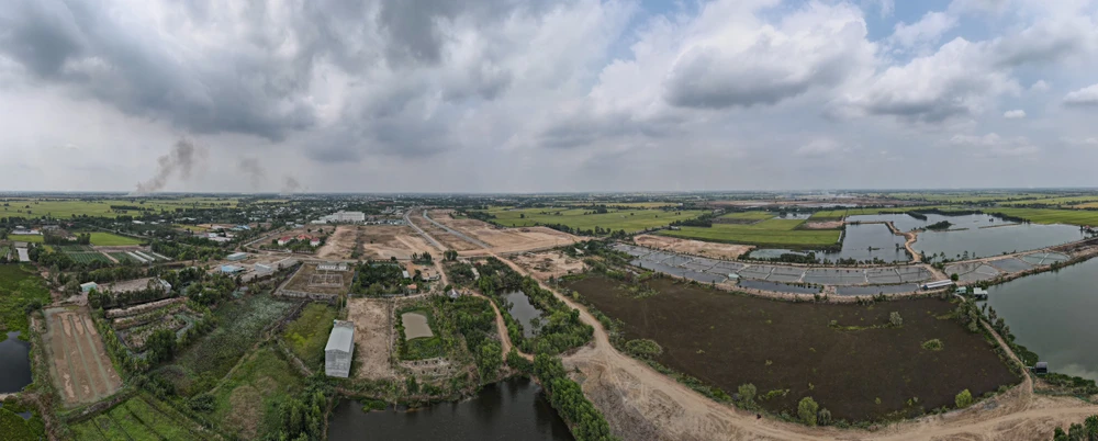 Bộ Xây dựng chỉ ra nhiều sai phạm tại dự án Khu đô thị sân bay phường 1, Thị xã Kiến Tường. Ảnh: HD