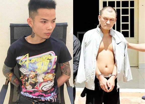 Việt (áo đen) và Khôi (áo trắng) đã được Đồn Biên phòng cửa khẩu Mỹ Quý Tây bàn giao cho công an tỉnh Nghệ An và Phú Yên. Ảnh: CTV