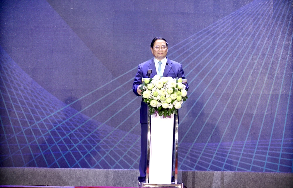 Thủ tướng Phạm Minh Chính phát biểu tại hội nghị. Ảnh: HD