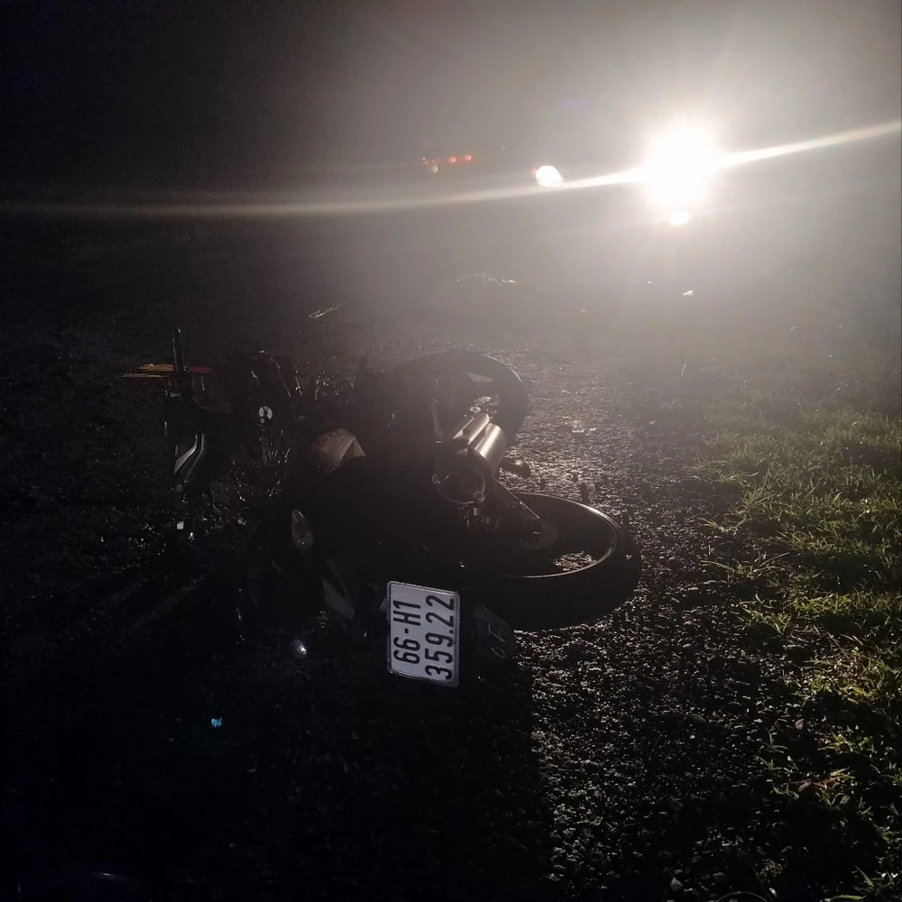 Hiện trường vụ tai nạn. Ảnh: CTV