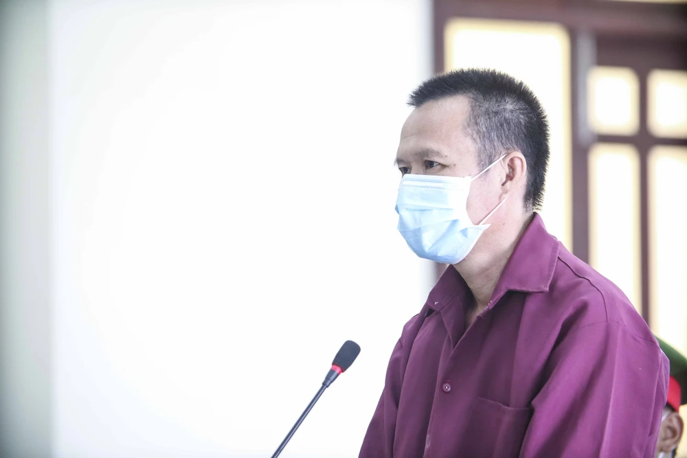 Bị cáo Trương Công Minh tại phiên tòa xét xử. Ảnh: HUỲNH DU