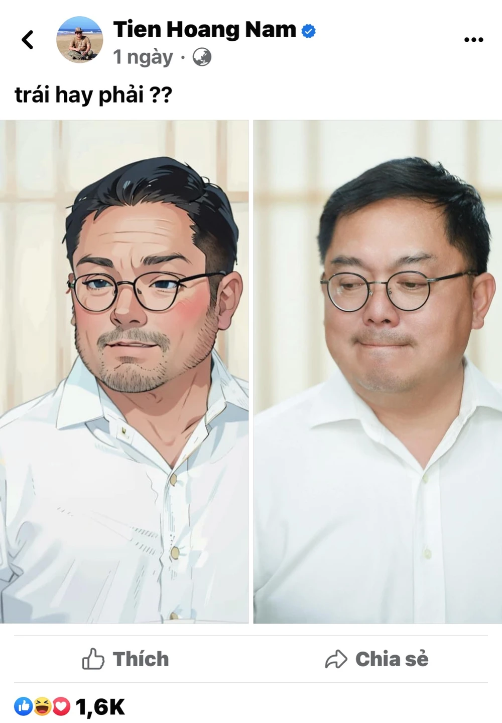 Ông Hoàng Nam Tiến, Phó chủ tịch Hội đồng trường Đại học FPT, tranh thủ "bắt trend" giới trẻ. Ảnh: Facebook nhân vật.