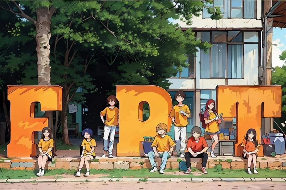 Trường Đại học FPT (cơ sở tại Hà Nội) nhìn tựa như một bộ truyện tranh.