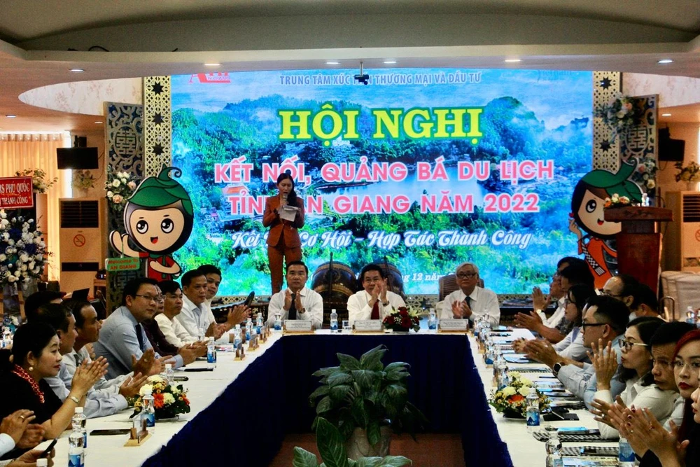 Quang cảnh hội nghị kết nối, quảng bá du lịch tỉnh An Giang năm 2022