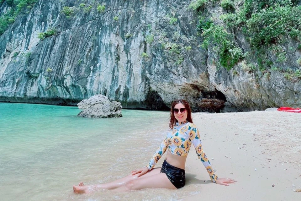 Vẻ đẹp hoang sơ của Đảo Thủng. Ảnh : QUANG TRẦN