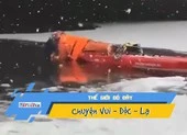 Giải cứu 2 mẹ con mắc kẹt dưới sông băng