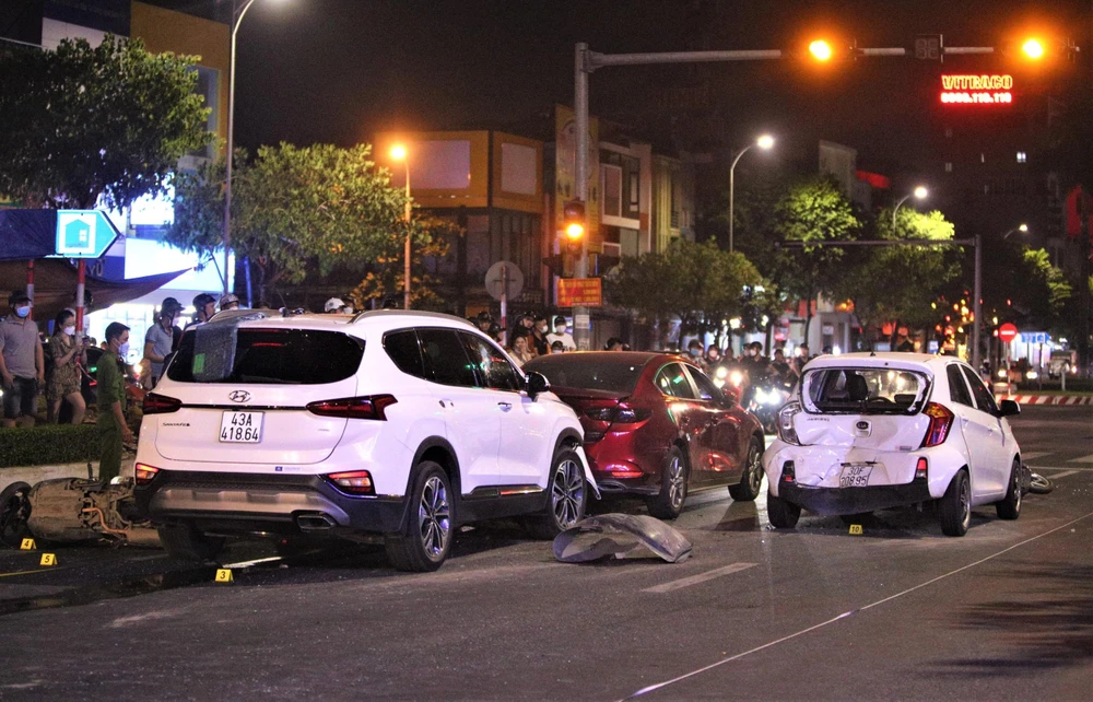 Hiện trường vụ tai nạn. Ảnh: H.H