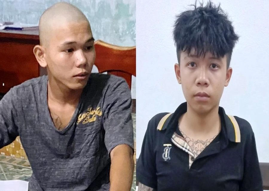 Hai nghi phạm trong vụ án. Ảnh: H.H