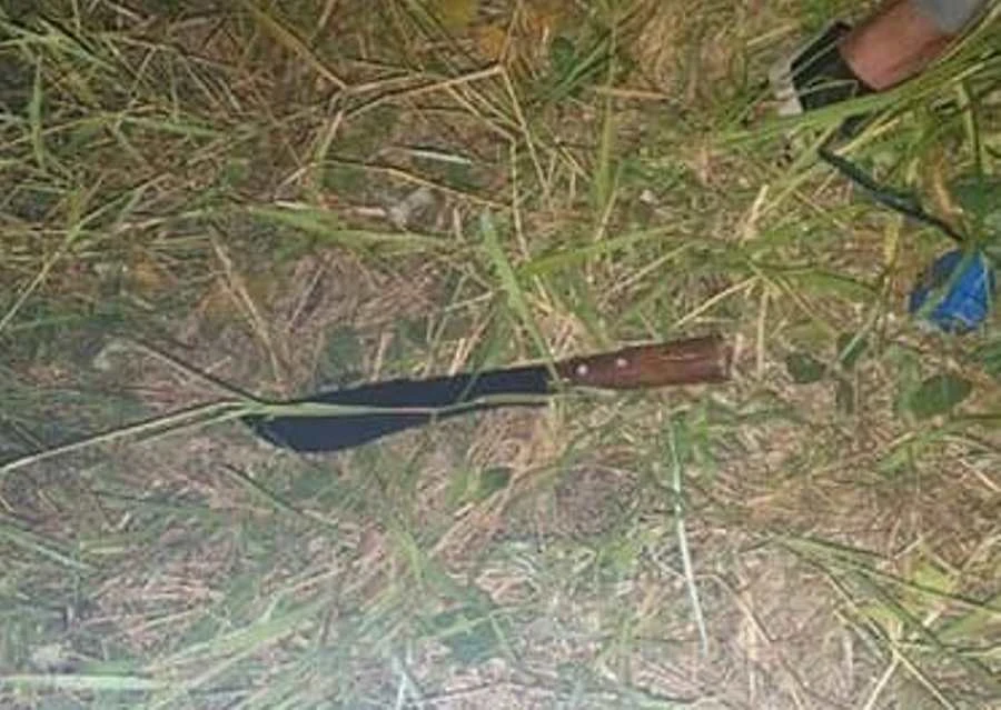 Con dao mà tài dùng để gây án. Ảnh: H.H