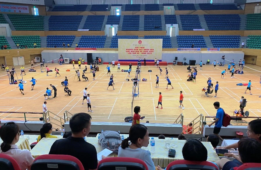 Hội thao với sự tham gia của 1300 người trong ngành Kiểm sát. Ảnh: HẢI HIẾU