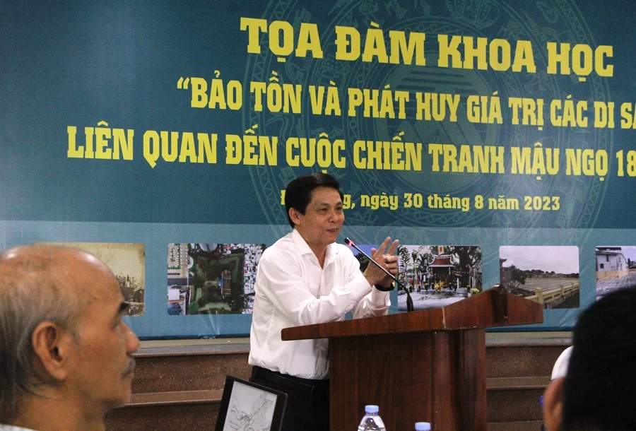 Ông Phạm Tấn Xử, Giám đốc Sở Văn Hóa - Thể thao, TP Đà Nẵng phát biểu tại buổi tọa đàm. Ảnh: HẢI HIẾU Ông Phạm Tấn Xử, Giám đốc Sở Văn Hóa - Thể thao, TP Đà Nẵng phát biểu tại buổi tọa đàm. Ảnh: HẢI HIẾU