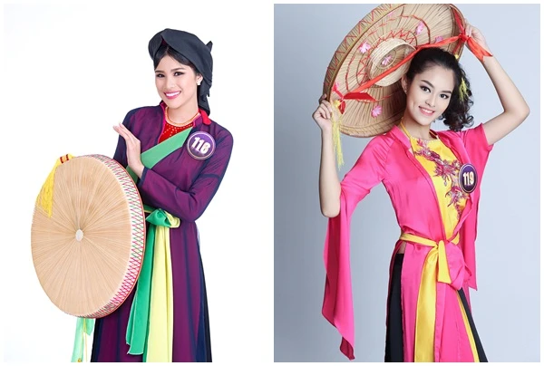 người đẹp của cuộc thi trong các trang phục dân tộc