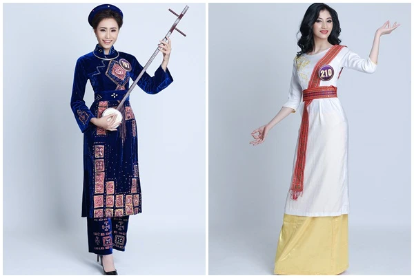 người đẹp của cuộc thi trong các trang phục dân tộc