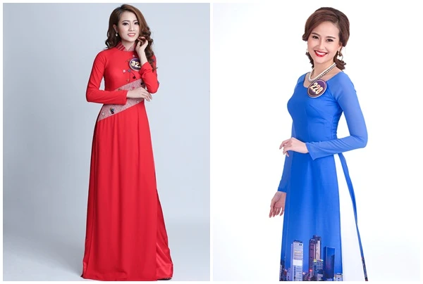 thí sinh trong trang phục áo dài