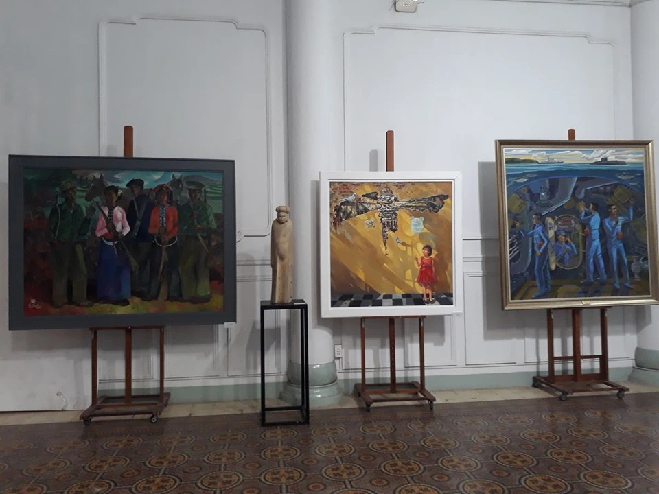 Nét thơ ở triển lãm toàn quốc mỹ thuật về chiến tranh quân đội ảnh 7