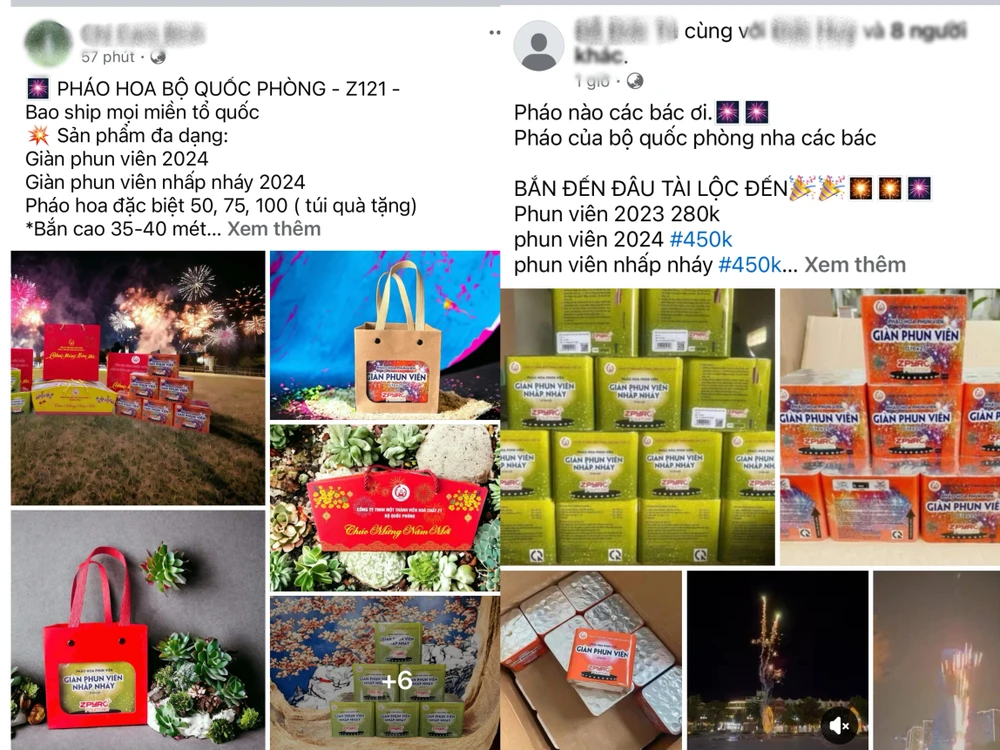 mua pháo hoa của bộ quốc phòng về bán lại