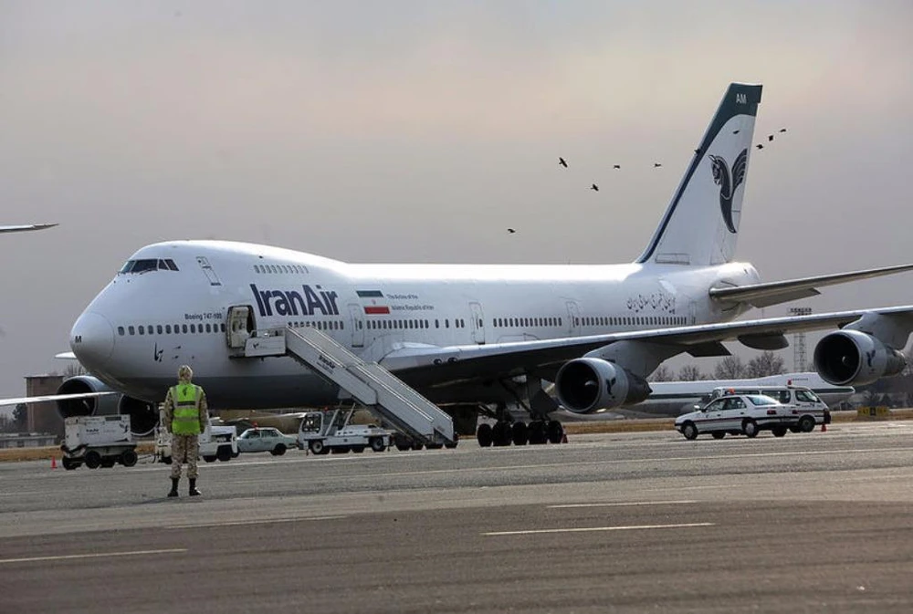 Máy bay Boeing 747 của hãng Iran Air trên sân bay Mehrabad ở Tehran (Iran) năm 2013. 