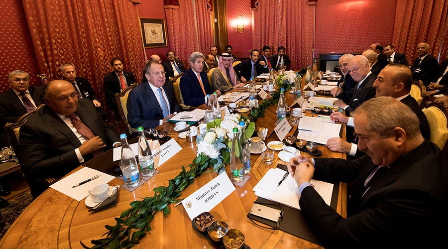 Các Ngoại trưởng Mỹ, Nga và các nước Trung Đông gặp nhau tại Geneve (Thụy Sĩ) ngày 15-10. 