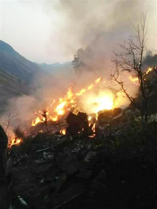 Hiện trường tai nạn.