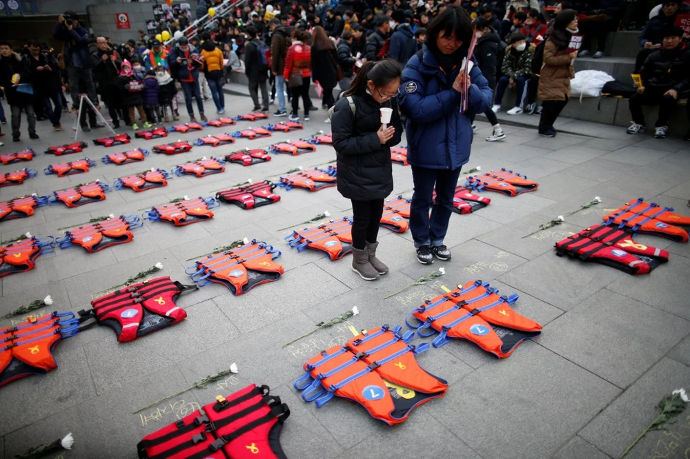 biểu tình ở Seoul ngày 17-12-2016 đòi bà Park Geun-hye từ chức tổng thống